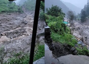 हिमाचल प्रदेशः कुल्लू के लगघाटी में बादल फटने से तबाही, बह गए कई घर और कारें