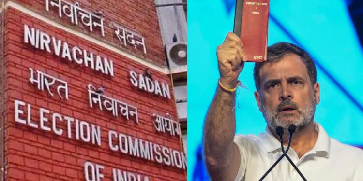 चुनाव आयोग ने राहुल गांधी से मांगा शपथ पत्र, कांग्रेस नेता ने कहा- ‘मैंने संविधान की शपथ ली है’