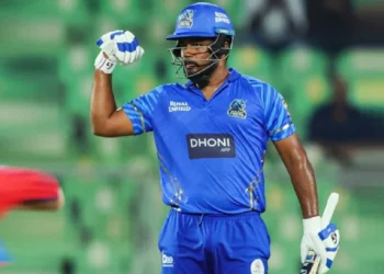 sanju samson blistering knock in kcl 2025 scored 13 runs in 1 ball