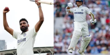 icc test rankings update today mohammed siraj moved up 12 place yashasvi jaiswal in top 5