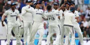 india win oval test by 6 run against england anderson tendulkar trophy 2 2 siraj prasidh krishna