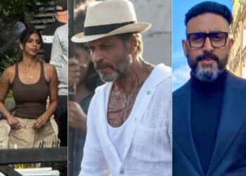 Shahrukh khan, suhana to abhishek bachchan, Starcast’s looks revealed from the sets of the film King | फिल्म किंग के सेट से सामने आए स्टारकास्ट के लुक: शाहरुख खान का दिखा सॉल्ट एंड पेपर स्टाइल, अभिषेक बच्चन भी नए अवतार में दिखे