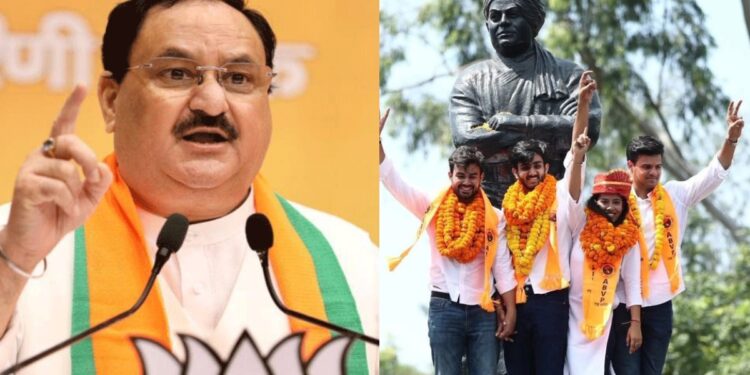डूसू चुनावों में ABVP की जीत पर BJP अध्यक्ष जेपी नड्डा का आया बयान, जानिए क्या कहा?