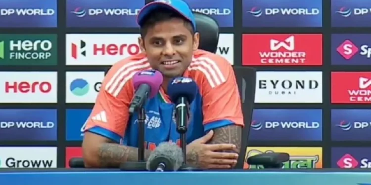 सूर्यकुमार यादव ने प्रेस कॉन्फ्रेंस में पाकिस्तानियों को कटु सत्य से कराया रूबरू, जानें क्या कहा?