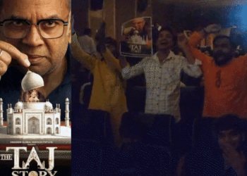 The Taj Story Movie Controversy; Paresh Rawal Tejo Mahalaya | BJP | आगरा में सिनेमा हॉल में महादेव के जयकारे लगे, VIDEO: द ताज स्टोरी के मकबरे पर कलश, DNA हो..डायलॉग पर खूब बजी तालियां – Agra News