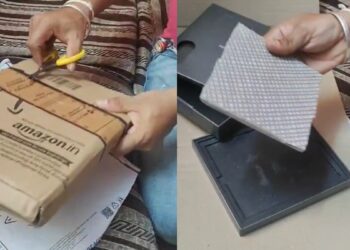 सॉफ्टवेयर इंजीनियर हुआ डिलीवरी घोटाले का शिकार, ₹1.85 लाख के फोन की जगह मिला पत्थर- देखें VIDEO