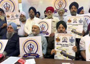 गुरु तेग बहादुर जी की शहादत के 350 साल पूरे, दिल्ली से अमृतसर तक साइकिल यात्रा लॉन्च