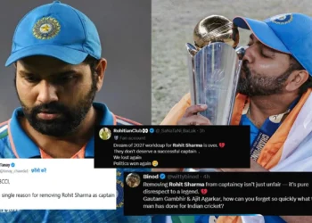 rohit sharma as a captain hold the world cup fans criticized bcci for sacking odi captaincy