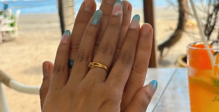 Nandish Singh Sandhu got engaged to actress Kavita Banerjee | नंदीश सिंह संधू ने एक्ट्रेस कविता बनर्जी से की सगाई: सोशल मीडिया पर तस्वीरें कीं शेयर; 2015 में रश्मि देसाई से हुआ था तलाक