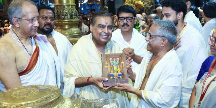 मुकेश अंबानी ने तिरुमाला में आधुनिक रसोई बनवाने की घोषणा की, प्रति दिन 2 लाख से ज्यादा लोगों को मिलेगा पवित्र भोजन