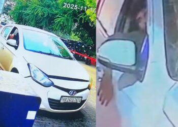 दिल्ली: जिस i20 कार में ब्लास्ट हुआ उसकी तस्वीर आई सामने, संदिग्ध भी दिखा