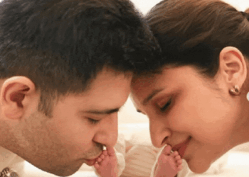 Actress Parineeti Chopra and MP Raghav Chadha announce baby’s name update | एक्ट्रेस परिणीति व सांसद राघव ने बेटे का नाम रखा: शेयर की बच्चे के साथ पहली फोटो, एक महीने का हुआ नीर; दिल्ली में हुआ जन्म – Chandigarh News