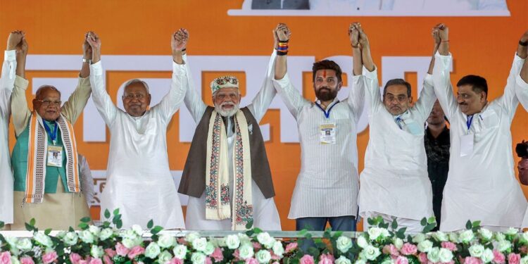 बिहार में भाजपा का नया ब्लू प्रिंट: भगवा रंग की धूम ने BJP को बनाया सीनियर पार्टनर; भविष्य में बदल सकता है गठबंधन का स्वरूप