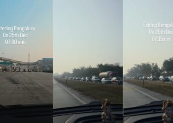 बेंगलुरु: एक तरफ खाली लेन तो दूसरी तरफ गाड़ियों की लंबी कतारें, क्रिसमस पर ट्रैफिक का दिखा हैरान करने वाला नजारा-VIDEO