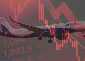 IndiGo के शेयर क्रैश, 10% तक गिरे भाव, जानें किस लेवल पर बंद हुआ कारोबार
