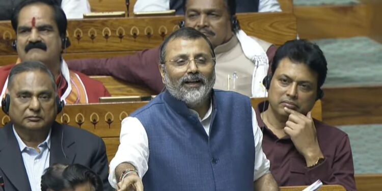 संसद में निशिकांत दुबे ने राहुल गांधी पर किया पलटवार, बताया कैसे कांग्रेस सरकार में मलाईदार विभाग बांटे गए