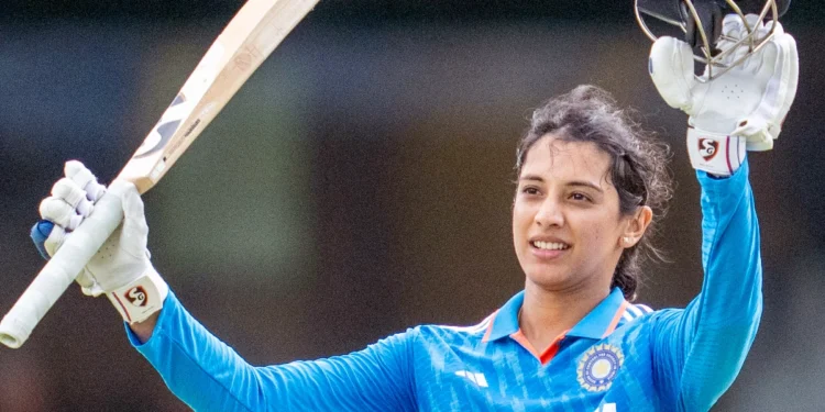 smriti mandhana broke her own record and created history by crossing the 1700 run mark