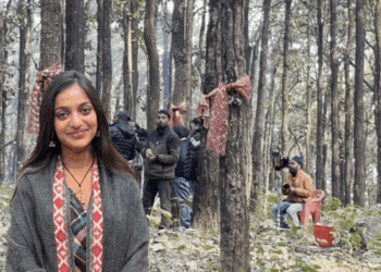 उत्तराखंड में फिल्म की शूटिंग कर रहीं वायरल गर्ल मोनालिसा:बोलीं- ये सब एक सपने जैसा, यहां के लोग दिल के अच्छे