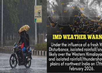 Weather Update Western Disturbance heavy rains two days snowfall in mountains IMD Alert Issue