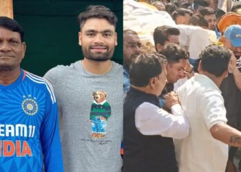 पिता की अर्थी को कंधा देते नजर आए क्रिकेटर रिंकू सिंह, देखें Video