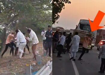 VIDEO: तेलंगाना में एक्सीडेंट के बाद हिंसा, लाठी-डंडे से पीटा; कार से भी मारी टक्कर