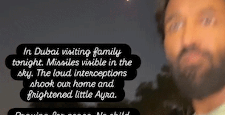 साउथ एक्टर विष्णु मंचू के घर के बाहर दिखीं मिसाइलें:दुबई में परिवार के साथ फंसे, कहा- जोरदार इंटरसेप्शन से घर हिल गया, बेटी डरी हुई है