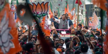 himanta sarma 800km yatra bjp show of strength in assam