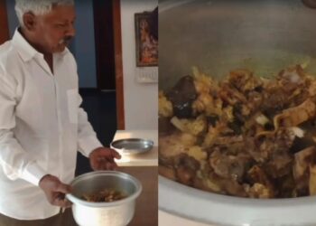 मटन का पतीला लेकर थाने पहुंच गया व्यक्ति, कहा- ’20 बार में नहीं पका’, पुलिस ने मिनटों में खत्म कर दी परेशानी