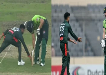 पाकिस्तान की इंटरनेशनल बेइज्जती, मेहदी हसन ने सलमान आगा को किया अनोखे तरीके से रन आउट- Video