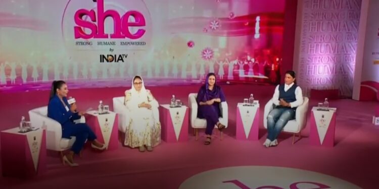 दरख्शां अंद्राबी, अनिका नजीर और जसिया अख्तर, INDIA TV के SHE कॉन्क्लेव में तीन दिग्गज महिलाएं, जानिए क्या बोलीं
