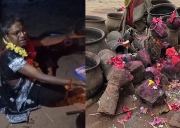 साड़ी-चूड़ियां पहन रात को मंदिर में पूजा कर रहे थे रिटायर्ड टीचर, काला जादू के शक में भीड़ ने दी सजा