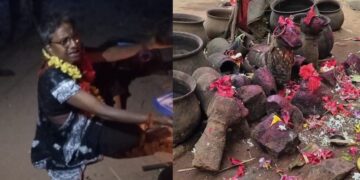 साड़ी-चूड़ियां पहन रात को मंदिर में पूजा कर रहे थे रिटायर्ड टीचर, काला जादू के शक में भीड़ ने दी सजा