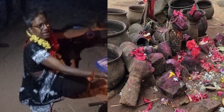 साड़ी-चूड़ियां पहन रात को मंदिर में पूजा कर रहे थे रिटायर्ड टीचर, काला जादू के शक में भीड़ ने दी सजा