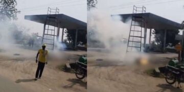 तेलंगाना में दर्दनाक हादसा, करंट लगने से दो लोग जिंदा जले; सामने आया VIDEO