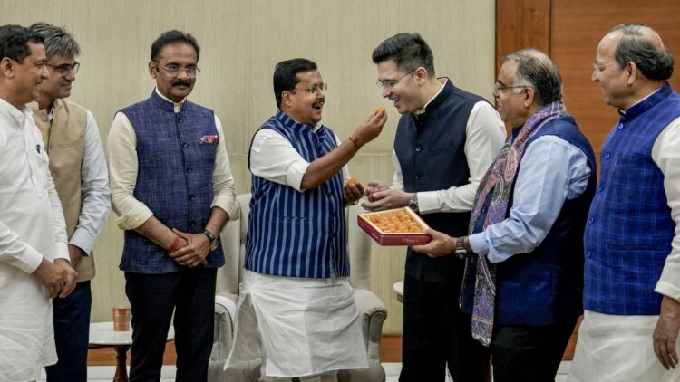 Rajya Sabha number game, AAP MPs join BJP, Raghav Chadha BJP switch, Harbhajan Singh politics AAP के 7 सांसदों के BJP में शामिल होने से कैसे बदलेगा खेल? जानें, राज्यसभा का नंबर गेम