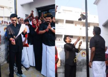 Video: डीलिमिटेशन बिल के विरोध में तमिलनाडु के सीएम स्टालिन ने फहराया काला झंडा, बिल की कॉपी जलाई