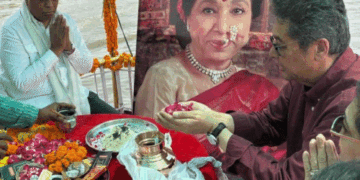 Asha Bhosle Ashes Immersed in Ganga Kashi