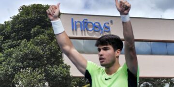 Infosys ने किया बड़ा ऐलान: 7 बार के ग्रैंड स्लैम चैम्पियन Carlos Alcaraz को बनाया ग्लोबल ब्रांड एंबेसडर