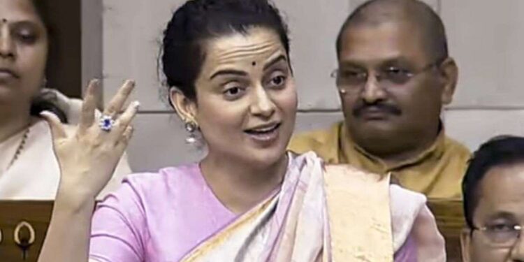 Kangana Ranaut, Kangana Ranaut Lok Sabha speech, Women Reservation Bill India, Kangana dialogue Parliament कंगना रनौत ने लोकसभा में मारा फिल्मी डायलॉग, महिला आरक्षण बिल पर चर्चा के दौरान दिया ये बयान