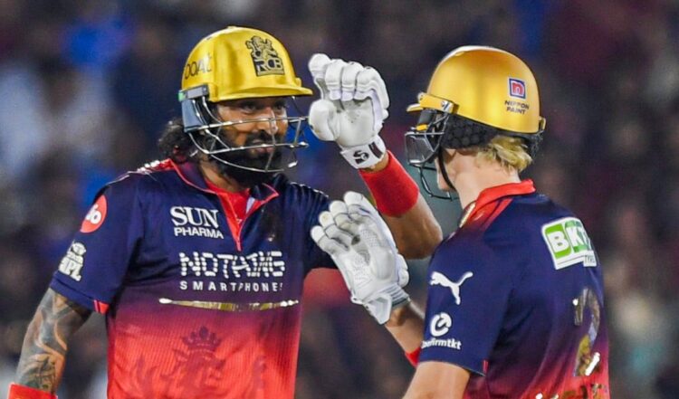 rcb biggest concern against kkr is opening pair failing without phil salt
