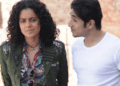 Kangana ranaut react to a claim that she cut co star vir das lips in kissing scene