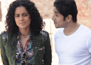 Kangana ranaut react to a claim that she cut co star vir das lips in kissing scene