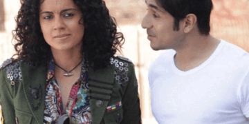 Kangana ranaut react to a claim that she cut co star vir das lips in kissing scene