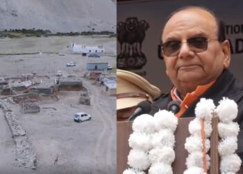 लद्दाख के LG वीके सक्सेना ने भारत-चीन सीमा पर रखी मॉडल बॉर्डर विलेज की आधारशिला