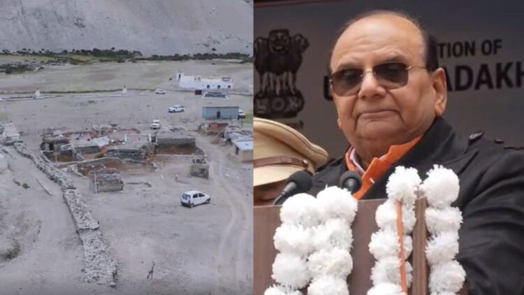 लद्दाख के LG वीके सक्सेना ने भारत-चीन सीमा पर रखी मॉडल बॉर्डर विलेज की आधारशिला