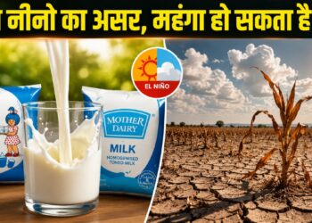 अल नीनो का कहर! जुलाई-अगस्त में बढ़ सकते हैं दूध के दाम, कमजोर मानसून से बढ़ा संकट