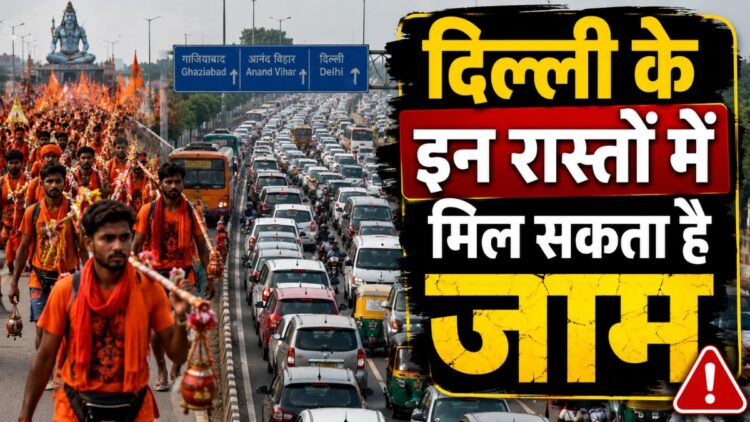 कांवड़ यात्रा के चलते दिल्ली के इन रास्तों पर लग सकता है भीषण जाम! निकलने से पहले देख लें दिल्ली पुलिस की एडवाइजरी