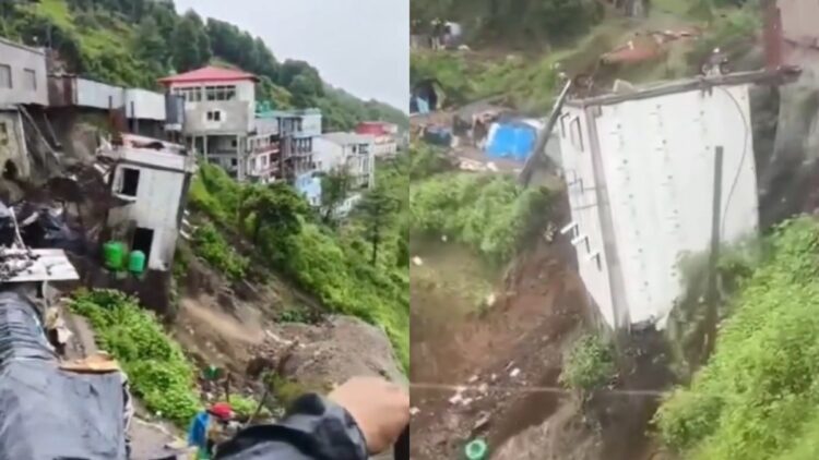 भारी बारिश का दिखा तांडव, चंद सेकेंड में जमींदोज हो गया मकान; देखें डराने वाला VIDEO