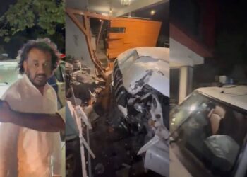 हैदराबाद में तेलुगु एक्टर धर्मा के घर में घुसी बेकाबू कार, शराब के नशे में धुत ड्राइवर हिरासत में
