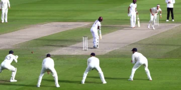 justin greaves makes history in test cricket sets world record for a 5 wicket maiden over